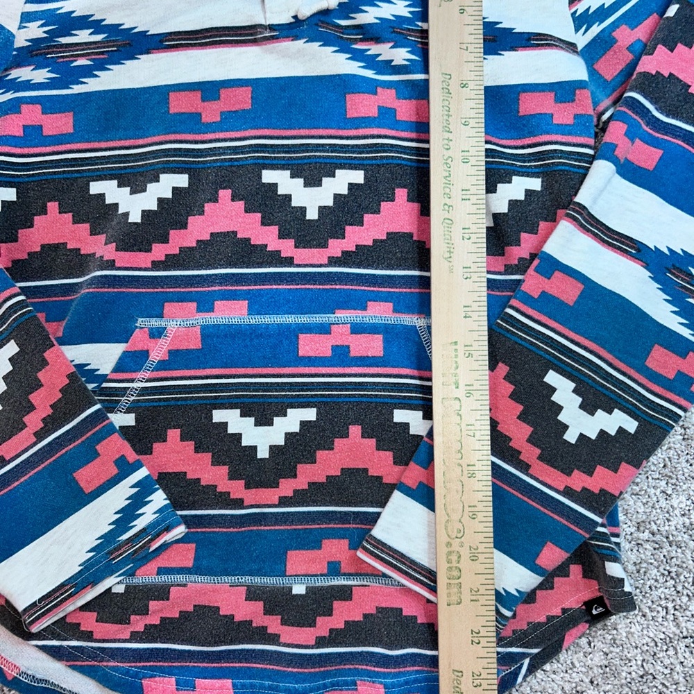Men's Multicolor Patterned Aztec quicksilver Hood… - image 2